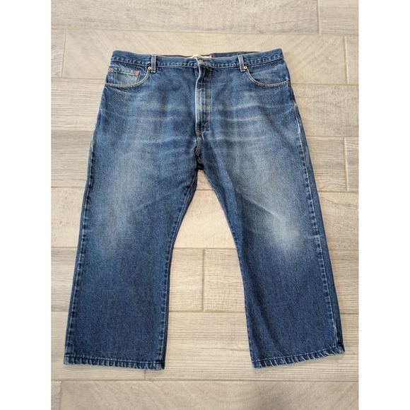 VTG Levi's 517 Jeans Mens Size 44x30 (44x27) Bootcut Blue Denim Western Y2K - Picture 1 of 12